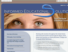 Tablet Screenshot of informededucationalsolutions.com